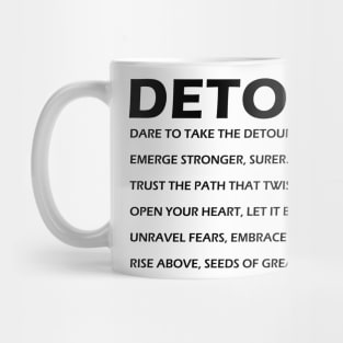 Embark on Your Journey, Your Detour Collection - Find Your Path, Define Your Style Mug